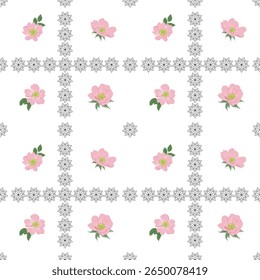 fundo, botânico, desenhado, infinito, tecido, jardim, mão, natureza, papel, padrão, scrapbooking, sem costura, têxtil, azulejo, vintage, papel de parede, envolvendo, anúncio, flor, flor, brilhante, chinês