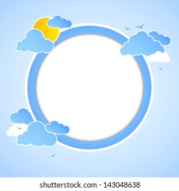Background with a bottle done from coloured circles.