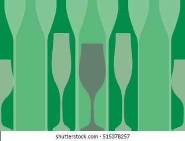 Background Bottle Ilustration.Alcoholic Bar Menu.Design for Party.Template for Cocktail Card.Wine List Placard.Suitable for Poster.Wine Vector.