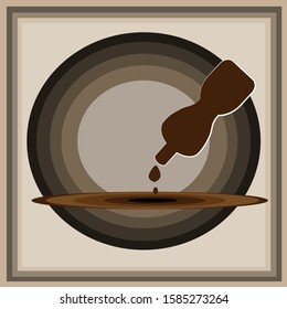 background bottle vector illustration style art