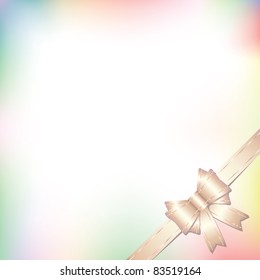 background with bow in pastel colors