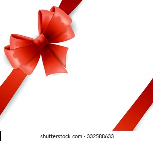 Background with bow and ribbon