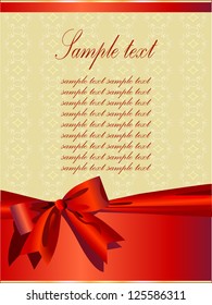 Background with bow.Vector