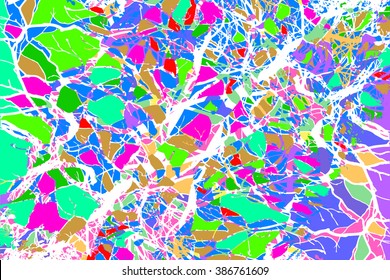 background branch colored mosaic. Vector