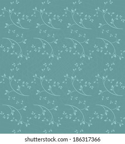 Background with branches on sea green
