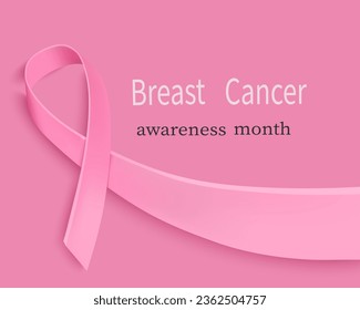 Background of the breast cancer awareness tape. Vector illustration