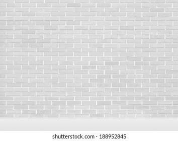 Background of brick wall black and white, vector, simple