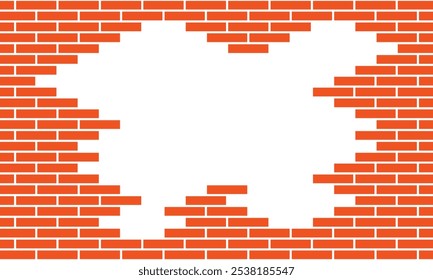 Background brick wall seamless pattern vector. color brick in white and black background with negative space and copy space.