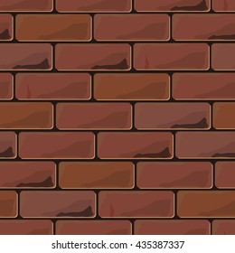 Background brick wall seamless. Vector illustration background - texture pattern for continuous replicate.