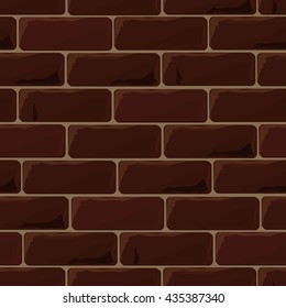 Background brick wall seamless. Vector illustration background - texture pattern for continuous replicate.