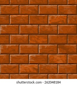 Background of brick wall texture. Vector illustration