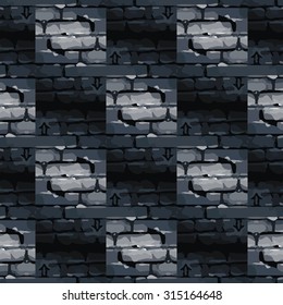 Background brick wall vector illustration of a seamless pattern.