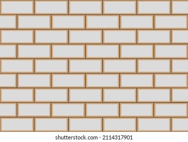 Background, brickwork, brickwork wall. Vector illustration