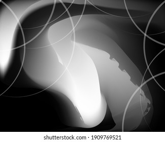 Background. Bright abstract monochrome pattern with circles. Vector template for web design, postcard, valentine, product presentation, show plinth.