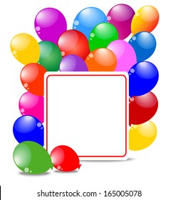 background with bright air marbles,vector illustration