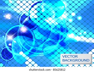 Background in bright blue tones vector