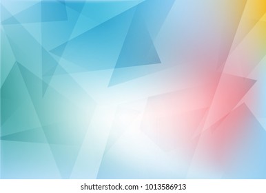 Background of bright colored polygons, vector, illustration