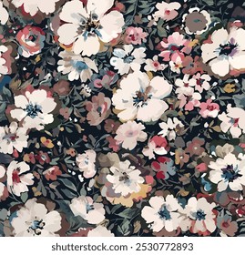 Background of bright colorful artificial flowers.