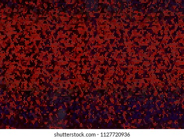 Background with bright dots, circles. Abstract sequins, rhinestones, glitter background. Perforated surface. Shining texture. Vector illustration. Different shades of red color