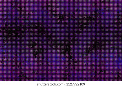 Background with bright dots, circles. Abstract sequins, rhinestones, glitter background. Perforated surface. Shining texture. Vector illustration. Different shades of red color