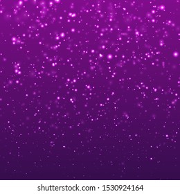 Background with bright dots like snow