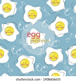 Background bright drawing, eggs cartoon, vector graphics 