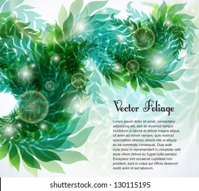background with bright foliage