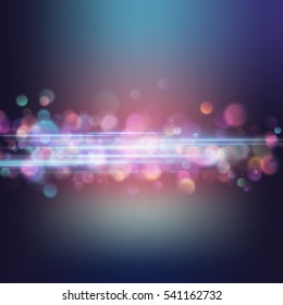 Background with bright magic lights. EPS 10 vector file included