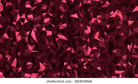 El fondo es un abstracto geométrico marrón brillante.