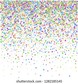 Background from bright multi-colored confetti. Festive confetti. Celebration of the stars. Joyful confetti on a white background.