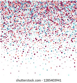 Background from bright multi-colored confetti. Festive confetti. Joyful confetti on a white background.