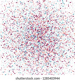 Background from bright multi-colored confetti. Festive confetti. Joyful confetti on a white background.