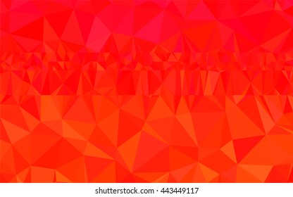 Background bright orange and red geometric pattern.