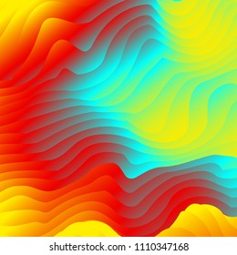 Background in bright rainbow colors.Vector illustration for web design, desktop wallpaper or website.
