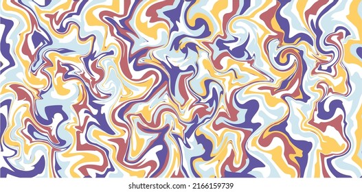 Fondo con manchas brillantes y saturadas. Embudo. Ilustración de material vectorial. Banner fluido abstracto. Fluido