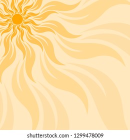 Background with bright sun.