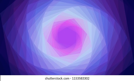 Background in bright tints. Abstract bg. Vector design. A tunnel effect. Light at the end of the tunnel. 