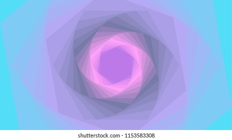 Background in bright tints. Abstract bg. Vector design. A tunnel effect. Light at the end of the tunnel. 