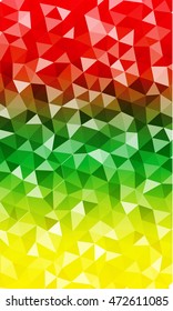 background with bright triangles. vector illustration. to design banners, presentations, brochures greeting. summer colors. vertical