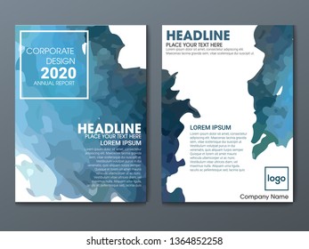 background for Brochure Flyer cover page annual report design Layout vector template. Abstract flyer design background. Brochure template. - Vector
