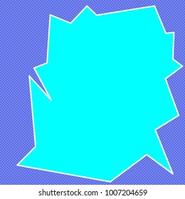 Background of broken glass vector illustration. Blue and blue color