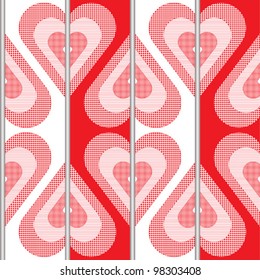 Background with broken hearts