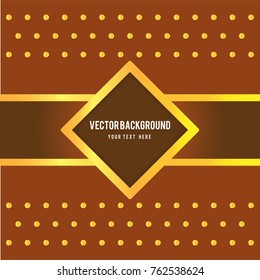 background brown with gold dot and ribbon exclusive