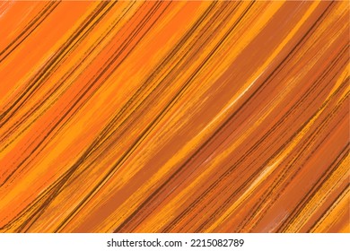 Background in brown and orange colors, paint, warm colors, minimalism, splashes and strokes of paint, vector illustration
