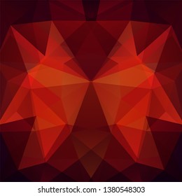 Background of brown, orange geometric shapes. Mosaic pattern. Vector EPS 10. Vector illustration