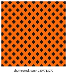 Background brown rhombuses on orange flat style