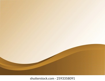 Background with brown and white gradient wave