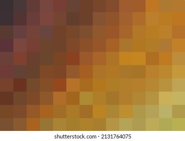 Fondo de cuadrados de colores marrón y amarillo. Un respaldo de cuadrados de mosaico, espacio para tu diseño o texto, para publicación, afiche, calendario, post, papel pintado, postal, banner, portada, sitio web
