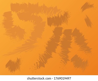 Background brush and dominant color orange