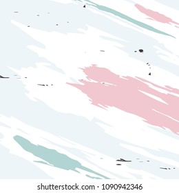 Background with Brush Painting geometric, creative pattern. Hand Drawn textures. Trendy Graphic Design for banner, poster, card, cover, invitation, placard, brochure, flyer. Vector Fashion Background.